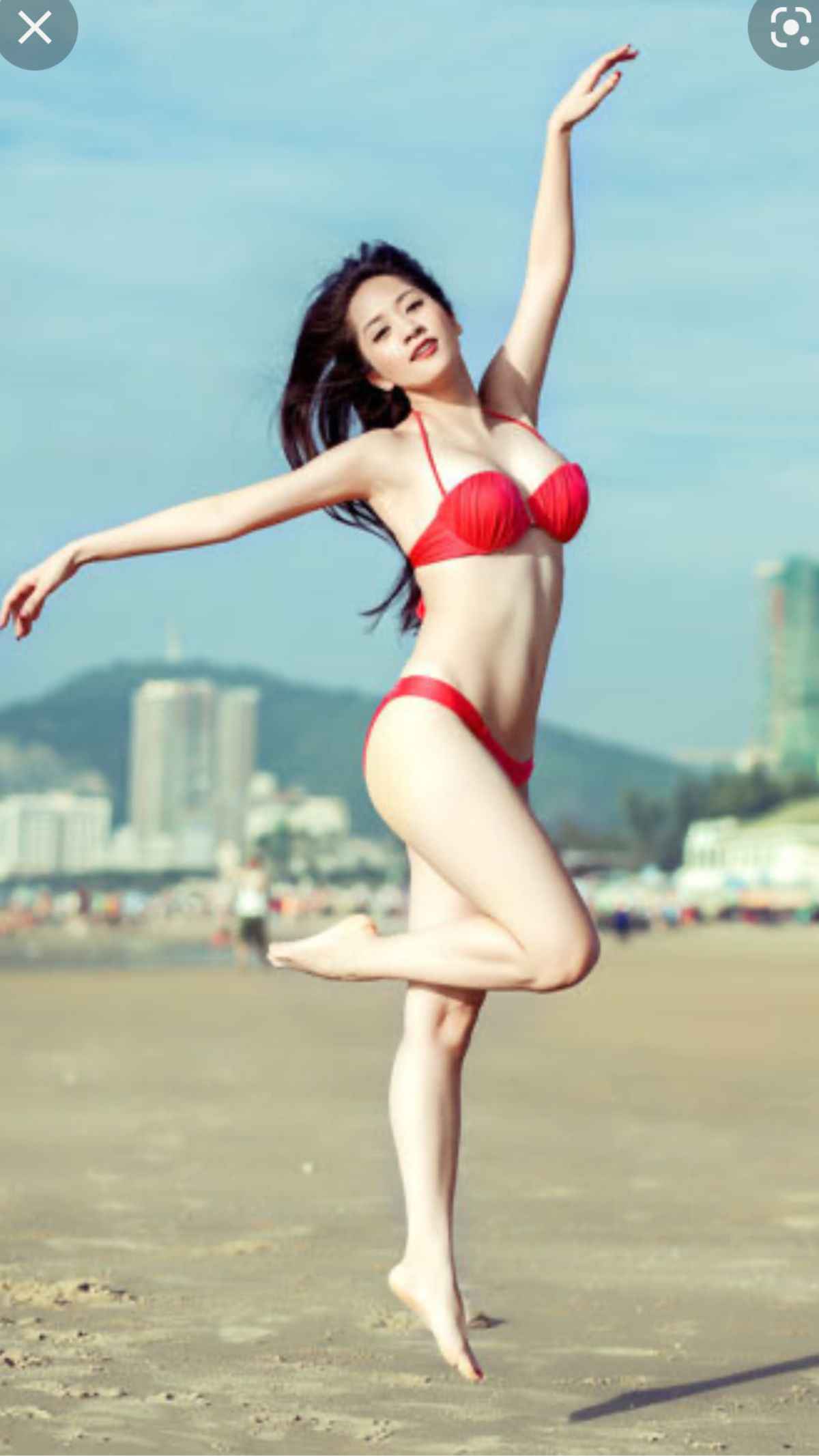 1045+ Gái Xinh Bikini Đỏ Phong Cách Nóng Bỏng